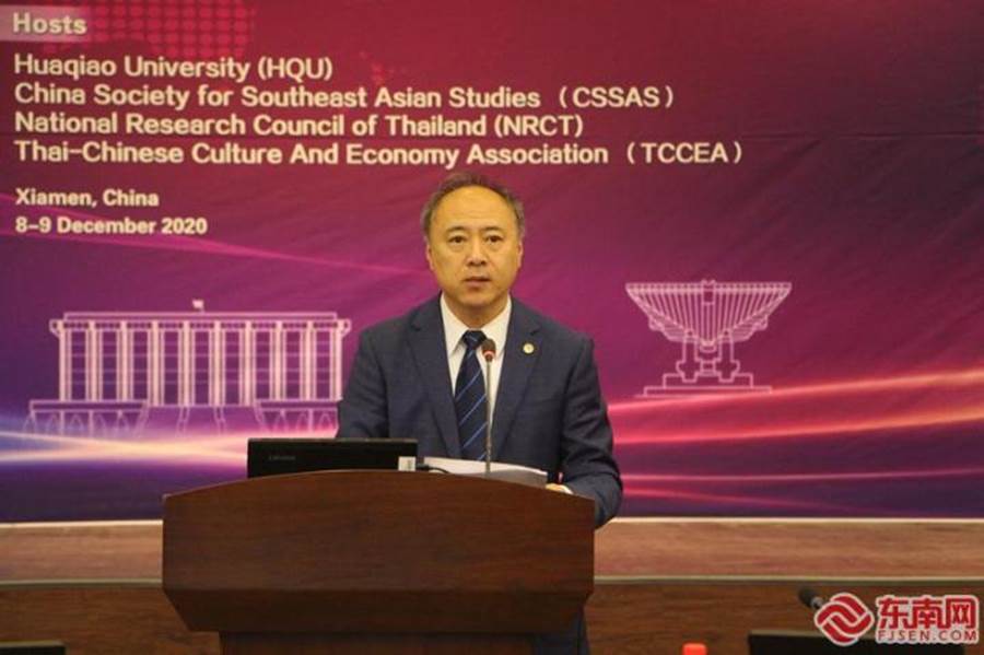 beat365唯一官网副校长曾路致辞（东南网记者 李霖 摄）